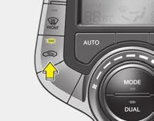 Karakteristike vašeg vozila Ravnomerno pojedinačno podešavanje temperature kod vozača i suvozača 1. Ponovo pritisnite DUAL dugme da biste isključili DUAL način rada.