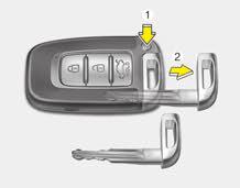 Karakteristike vašeg vozila SMART KLJUČ (akoje vozilo opremljeno) Upotreba smart ključa Pomoću smart ključa, možete da otključate I zaključate vrata (prtljažnik) kao I da pokrenete motor bez upotrebe