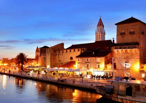 Gorgeous and tiny Trogir, formerly Trau, is beautifully set within medieval walls, its streets knotted and mazelike.