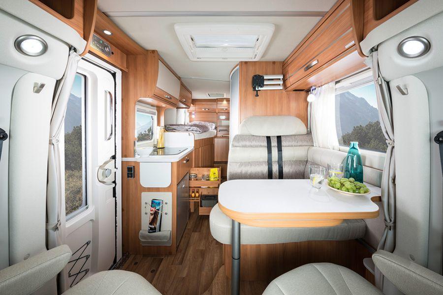 HYMER Van Living room Functional interior concepts for your dream trip.