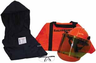 ALL PRO-WEAR ARC FLASH PROTECTION CLOTHING KITS QUICK REFERENCE CHARTS & INFORMATION PRO-HOOD ARC FLASH PROTECTION HOOD 8-100 CAL/CM 2 THE SALISBURY ADVANTAGE PRO-HOOD ARC FLASH PROTECTION HOODS u CE