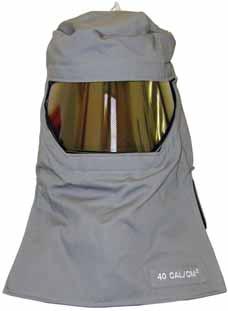 8 cal/cm 2 to 100 cal/cm 2 * ATPV ratings 8 cal/cm 2 to 75 cal/cm 2 * hoods are made from arc flash resistant, Indura Ultra Soft 100 cal/cm 2 * hood is made from TuffWeld and Q/9 material layers Sewn