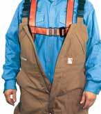 t BIB OVERALLS FEATURES FULL FRONT ZIPPER & FULL LEG ZIPPER - Convenient for dressing while wearing work boots.