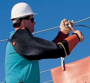 LINEMEN S SLEEVES LINEMEN S SLEEVES DIPPED urubber INSULATING SLEEVES extend coverage of the arm from the cuff of rubber insulating gloves to the shoulder- fully protecting these areas from