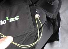 With the inner flap setting positioned atop the velcro at the pocket center : the volume is