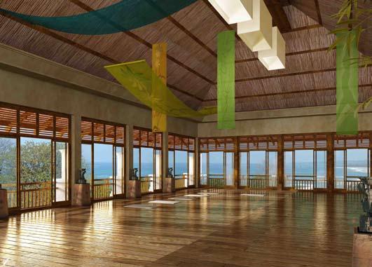 The Classrooms Yoga Pavilion. Blue Spirit Retreat s largest classroom is the 3,000 square-foot Yoga Pavilion.