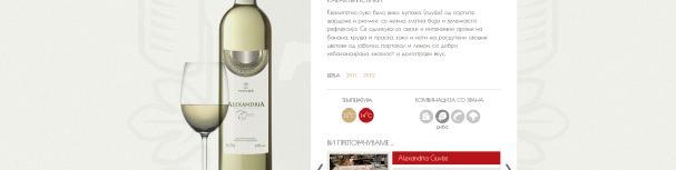 Целта беше веб страницата да се направи попривлечна за што поголем број на љубители на виното од Македонија и светот,
