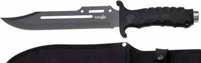 Black stainless steel machete.