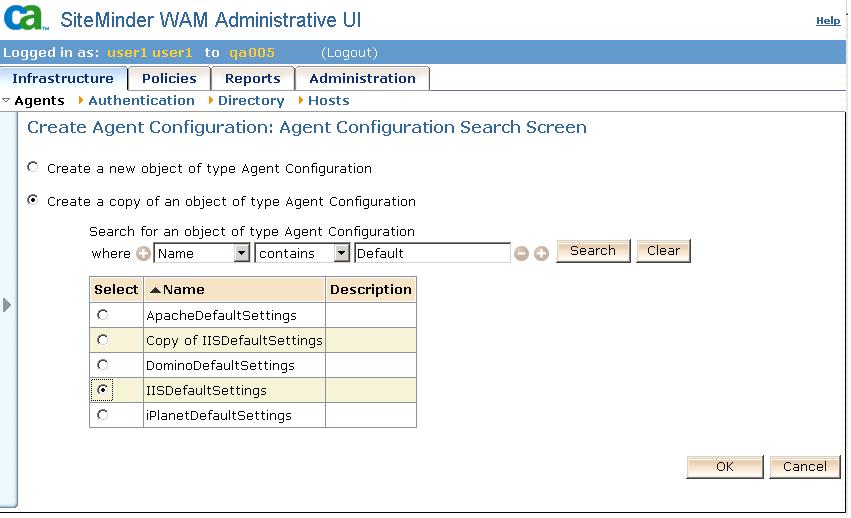 Go to Agent Configuration. Click on Create Agent Configuration.