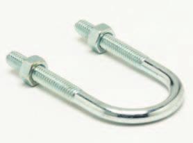 (2) - B501 U-Bolts (1) - SUPT WASHER Hold Down (1) - 1/4"-20 x 1" Slotted Head Screw (1) - N224WO Channel Nut Finish: ZN A Part A Thread Box Wt. Per Box Number in. mm in. mm Quantity lbs.