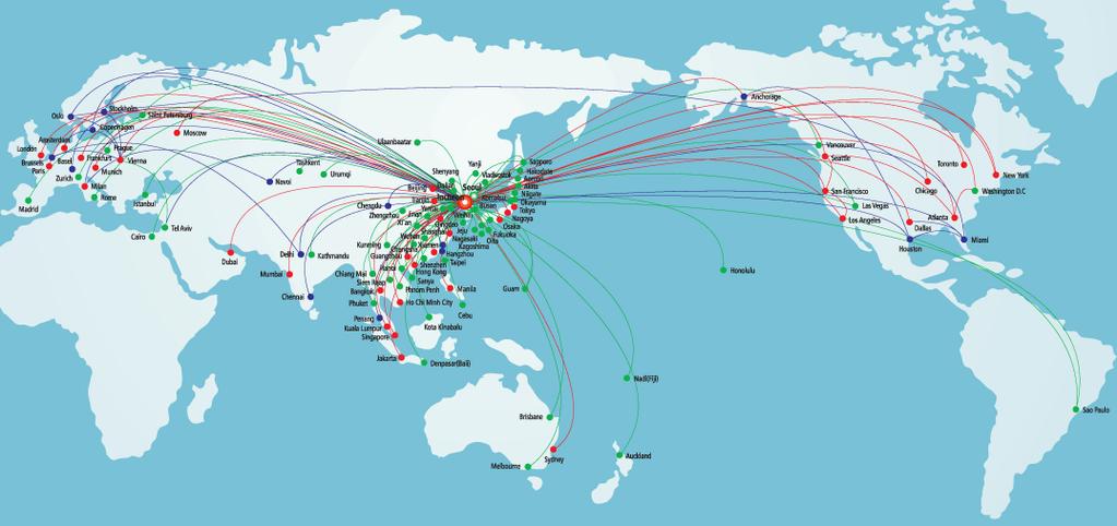 Global Network [ Servicing 129 cities, 46 countries ] Passenger