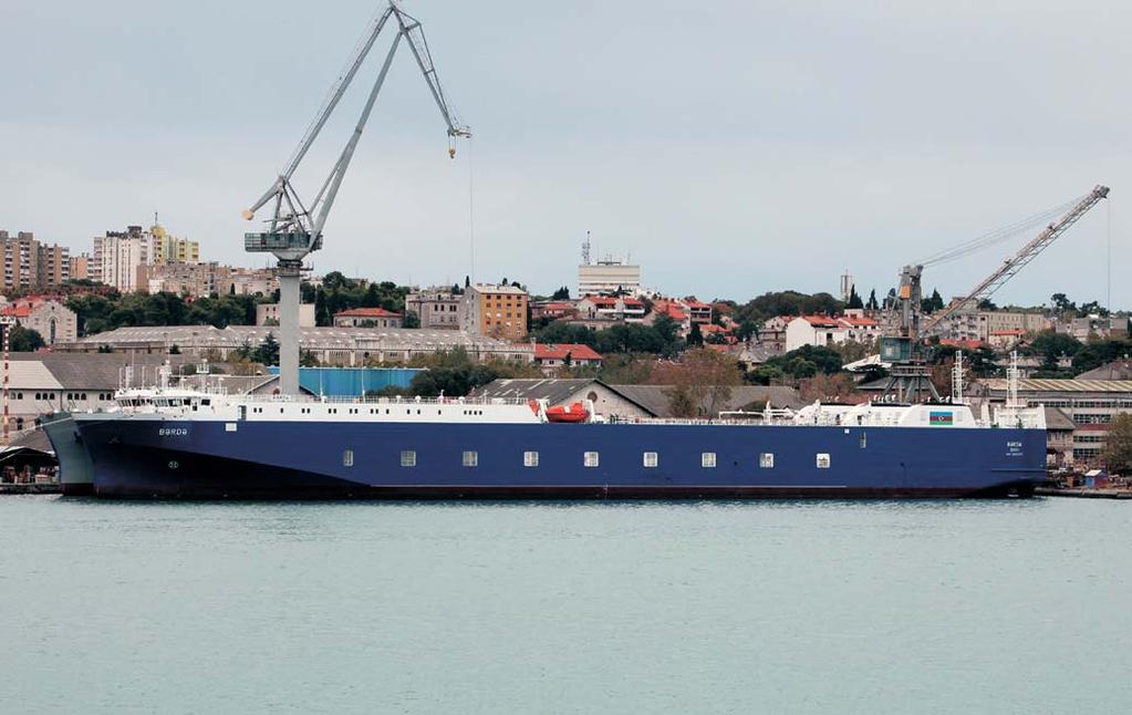 Isporuke hrvatskih brodogradilišta / Croatian Shipyards Deliveries ULJANIK Pula Delivery of Barda On the 14 th of September 2012 Uljanik Shipyard delivered the Yard 498, named Barda, to the