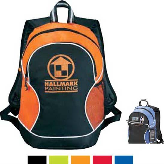 6 Boomerang Backpack Prev. Product Name Boomerang Backpack Descrip on Backpack made of 600d polycanvas and diamond non woven. Zippered main compartment.