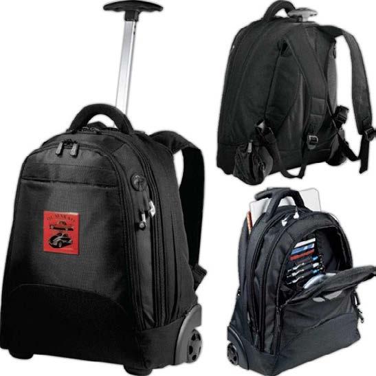 9 Navigator Deluxe Rolling Backpack Prev. Product Name Navigator Deluxe Rolling Backpack Descrip on Deluxe rolling backpack made of 840d nylon.
