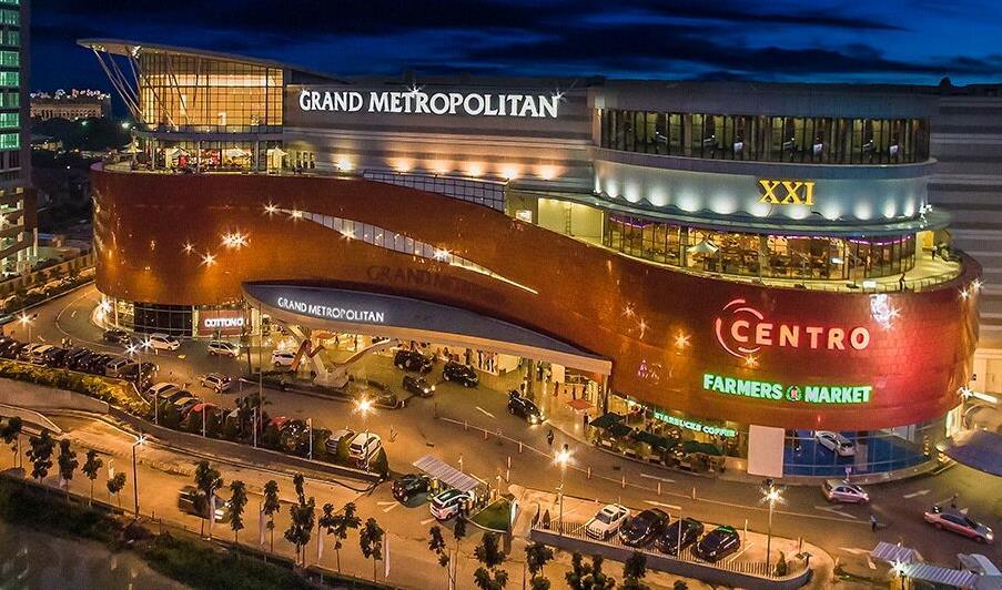 METLAND PORTFOLIOs (commercial shopping mall) GRAND METROPOLITAN WEST BEKASI WEST JAVA GRAND METROPOLITAN IS A LUXURY SHOPING CENTER PACKAGED BY PROMOTING MODERN CONTEMPORARY AND ATTRACTIVE DESIGN TO