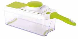 Food is sliced more efficiently and safely thanks to the food holder.