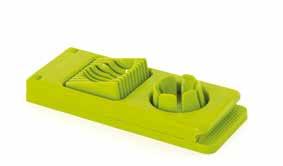 Also works with onions, cucumbers, carrots Sturdy construction and easy to store Egg slicer and