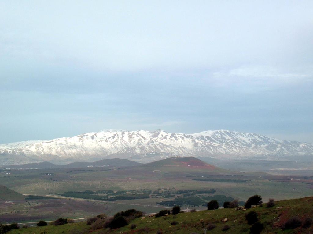 Anti-Lebanon Mountains form the