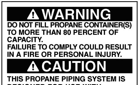 SECTION 8 PROPANE SYSTEM HOW TO LEAK TEST THE PROPANE SYSTEM IT IS STRONGLY RECOMMENDED THAT YOU HAVE A PROFESSIONAL TEST THE park trailer PROPANE SYSTEM FOR LEAKS ONE TIME EACH YEAR AS PART OF