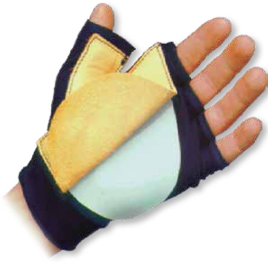 operations or inside work glove or with leather cover for better abrasion protection.