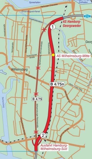 Relocation of Wilhelmsburger Reichsstraße Relocation of Wilhelmsburger Reichstraße along the
