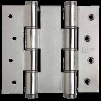 The DA double action spring hinge is to bring back to the centre position a door that swings open in both directions i.e. a kitchen door in a restaurant.