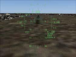 It shows the range of correct incidence for landing. You should maintain the flight path vector within this range to make a perfect landing.