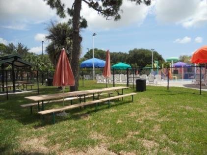 CorralA Near Playground and Splash Zone 2 picnic tables w/umbrellas Max Capacity 30