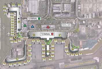 Improvements Replace the roadway and terminal way finding signage, including