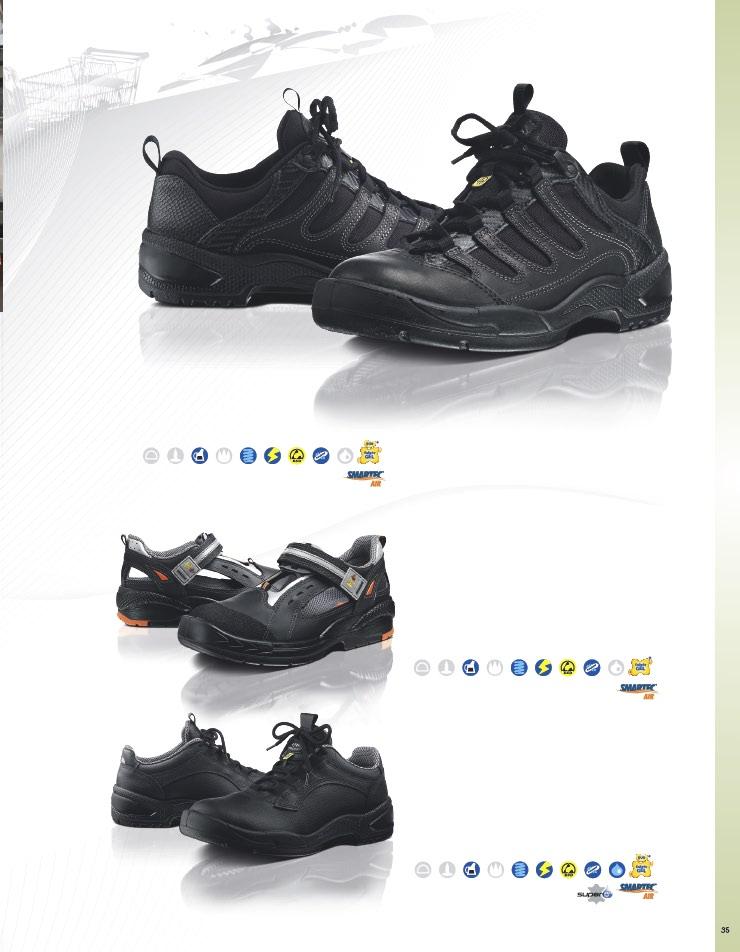 ARBESKO occupational shoes Model 1355 An occupational shoe with ESD function and excellent comfort features such as shock absorption in the heel and tread section.