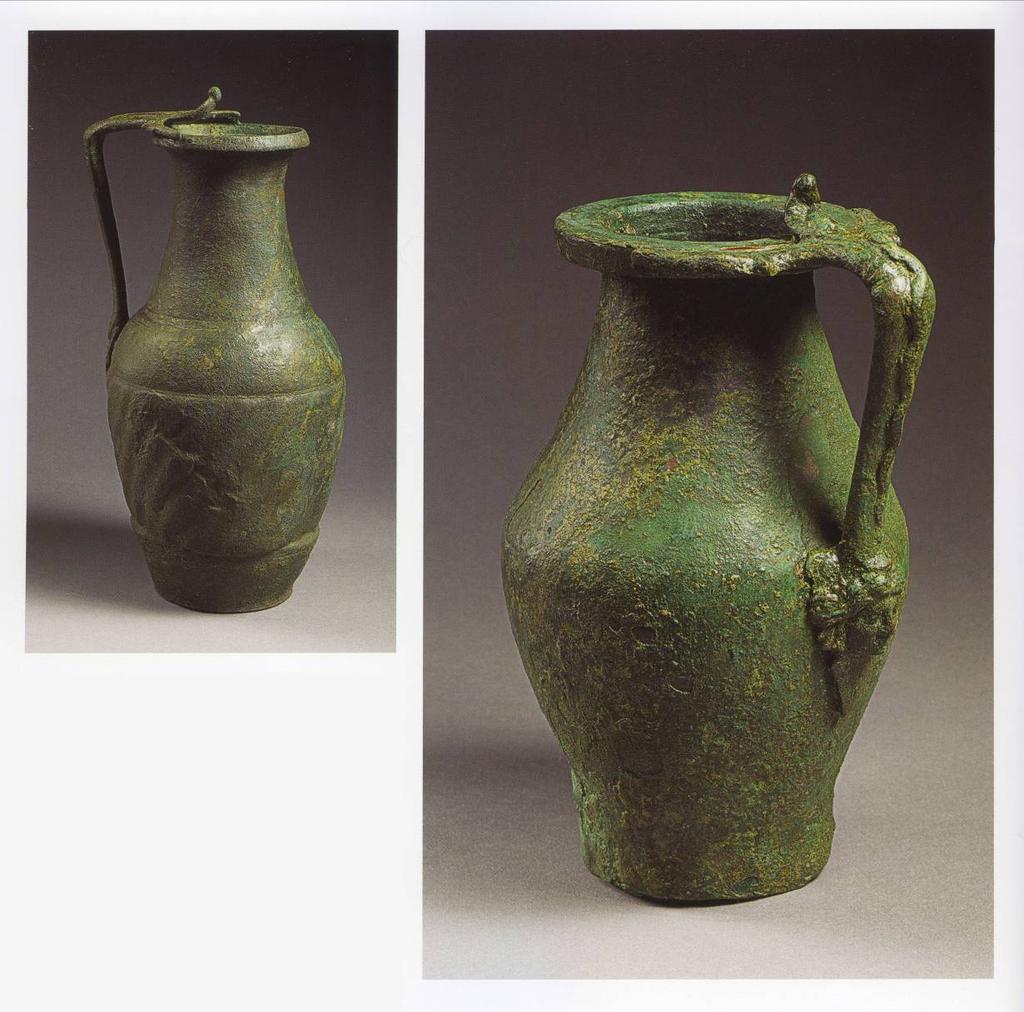 Bronze pitchers; Begram; 1 st century CE H.