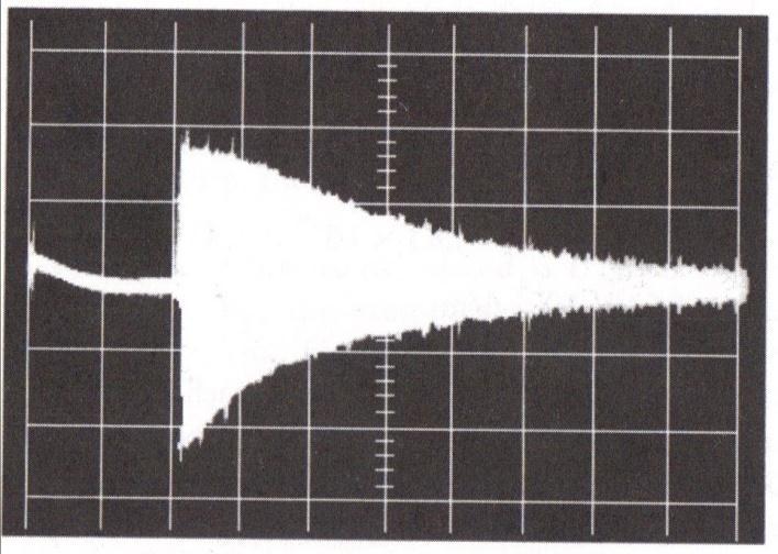 eksponentno s časom, tako, da se propadajoči signal lahko zazna le nekaj sekund (slika 7.7).