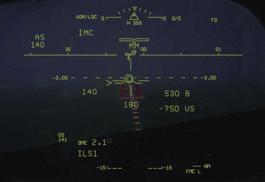 HGS/HUD Optimizes Stabilized Approach - Flight Path Group The flight path group of symbols are the heart of creating a stabilized approach.