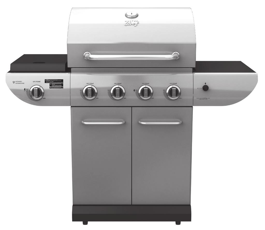 TM MC E500 Barbecue ssembly Manual 85-3106-0 (G45315) Propane 85-3107-8 (G45316) Natural Gas 1 Year limited