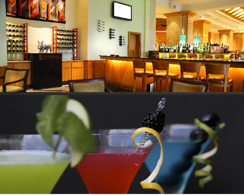 RESTAURANTS & BARS PIANO BAR PIANO BAR Specialty cocktails Screening of sports events on large screens and plasma TV