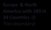with 289 in 34 Countries (8