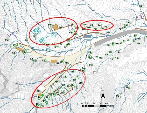 Issue 5: Threat to tombs from upslope runoff Tombs are threatened by upslope runoff in three general areas that require area-wide control: Area