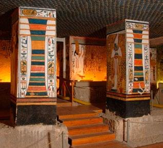 Both of these rooms were likely used as storage for the burial goods of Nefertari.