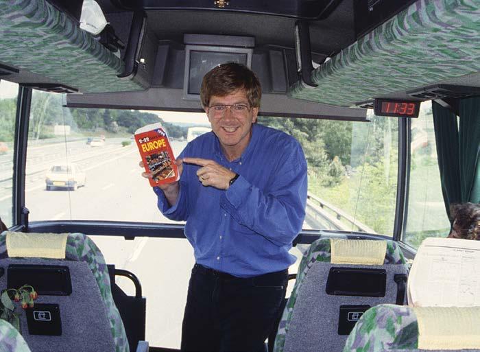 Tour bus 1994 Getting to Know Rick Steves, renown travel expert! By Marsha B. Felton student.