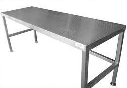 Item B-1.28 Tables Working Surface, Inox Simple Stainless Steel Tables to be used in sterile material area. 1) Heavy duty table with strong structure. 2) Maximum weight resistance not less than 500Kg.