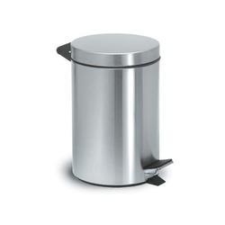 Item B-1.31 Waste Receptacles, General Waste, Pedal Stainless steel foot controlled waste bin 1) Rugged. 2) Polished 14 gauge stainless steel.