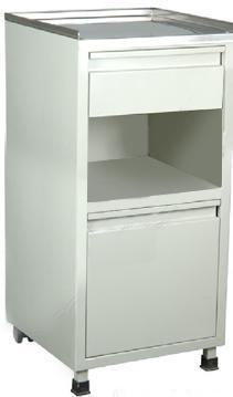 Item B-1.05 Cabinets, Storage, Bedside Bedside Cabinets for hospital patients ward 1) Manufactured from epoxy-coated steel, at least 14 gauge steel.