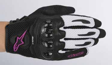SMX-1 AIR GLOVE ROAD RIDING / SIZE: S-3XL Constructed from durable goath leather with 3D mesh top hand which provide an optimized airflow Engineered microfiber reinforcements on the palm provides