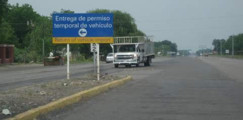 0) 3:30 pm Toll booth - $84 pesos After rejoining free road, you ll see an upcoming overpass at the Customs & Immigration complex on the left, and a