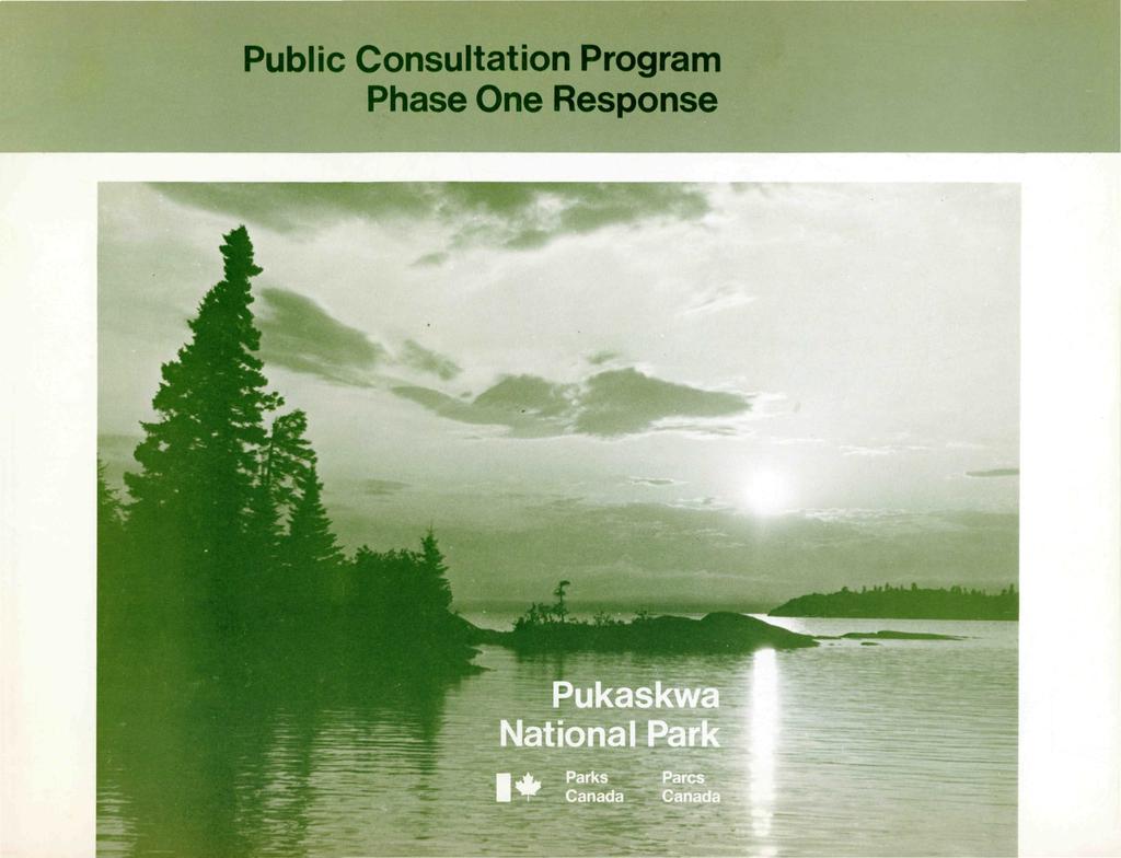 Public Consultation Program Phase One Response