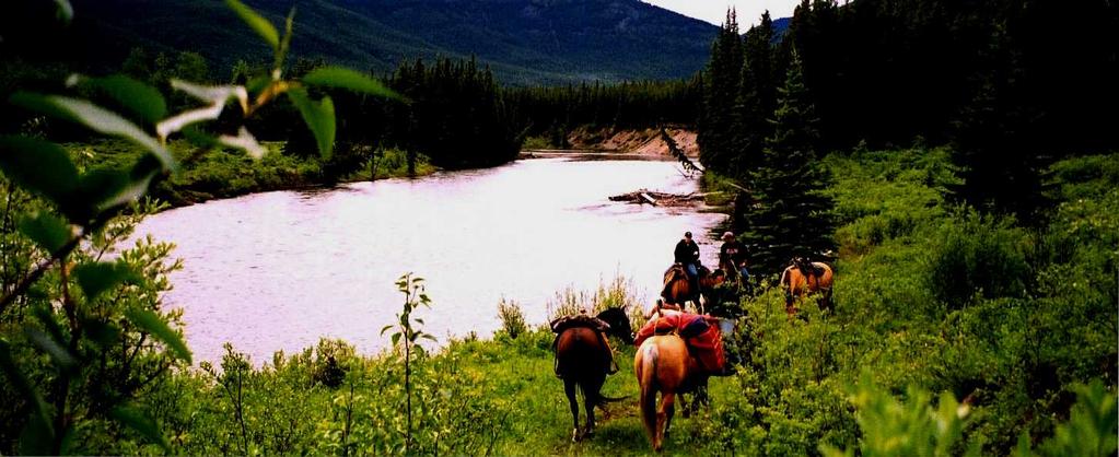 Plate 6: Horse Train along the Graham River (photo by Sandra Vince) Objectives Maintain commercial recreation opportunities within the park.
