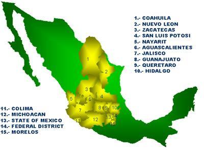 RANGE OF INFLUENCE (National) 4 Manzanillo is the main link between the pacific and the country s most important industrial and commercial corridor, comprising the northern, western and central