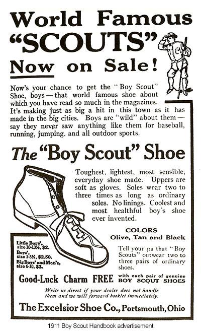 It came in olive, tan, and black, and sizes for "Little Boys," "Boys," and "Big Boys and Men.