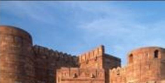 The boundary wall of the fort is made of red sandstone. The fort has 2 gates, the Delhi Gate and the Amar Singh Gate.