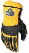 and palm Double needle Kevlar stitching PVC reinforced fingertip-gripping zones Stretch spandex shell for comfort and fit EVA palm padding to damp shock, impact Available in Black /yellow with